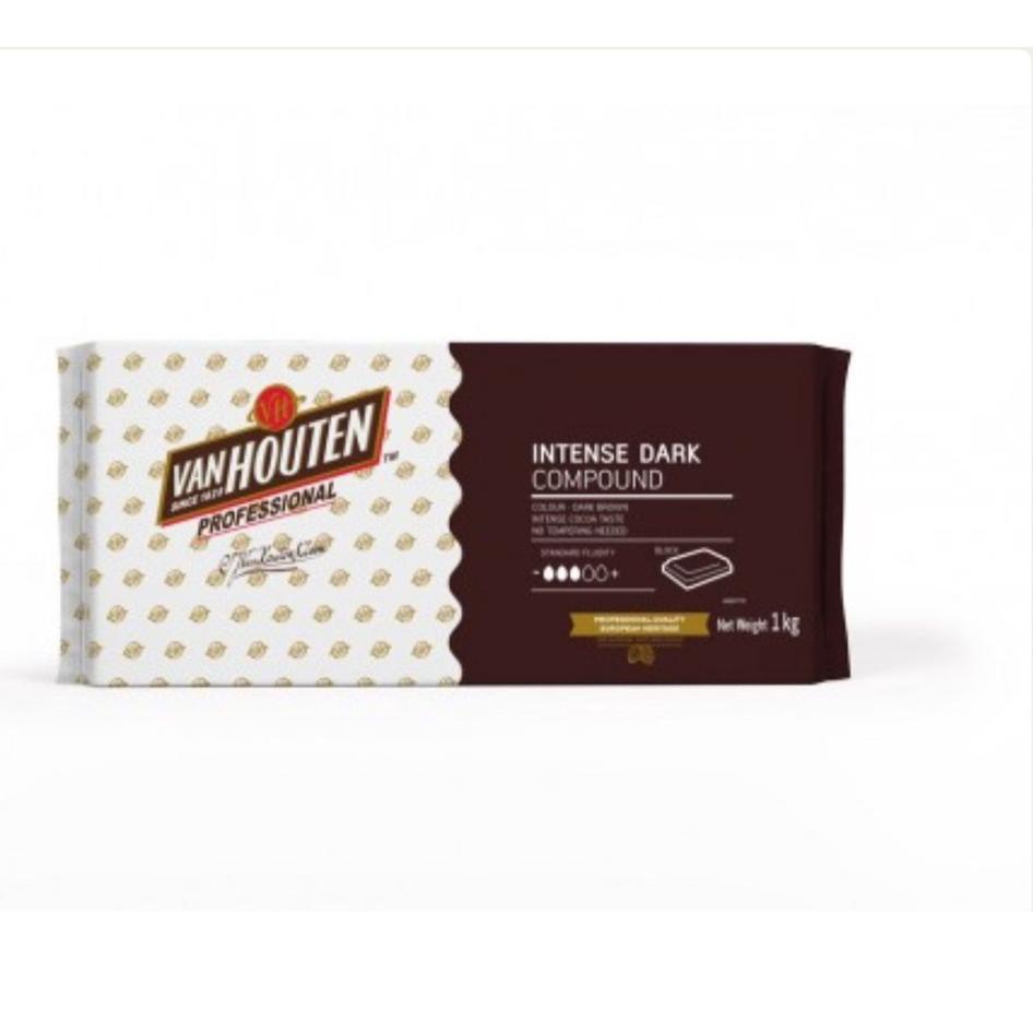 

✲ Van Houten Barry Callebaut Intense Dark Chocolate Compound - Houten 1kg ●