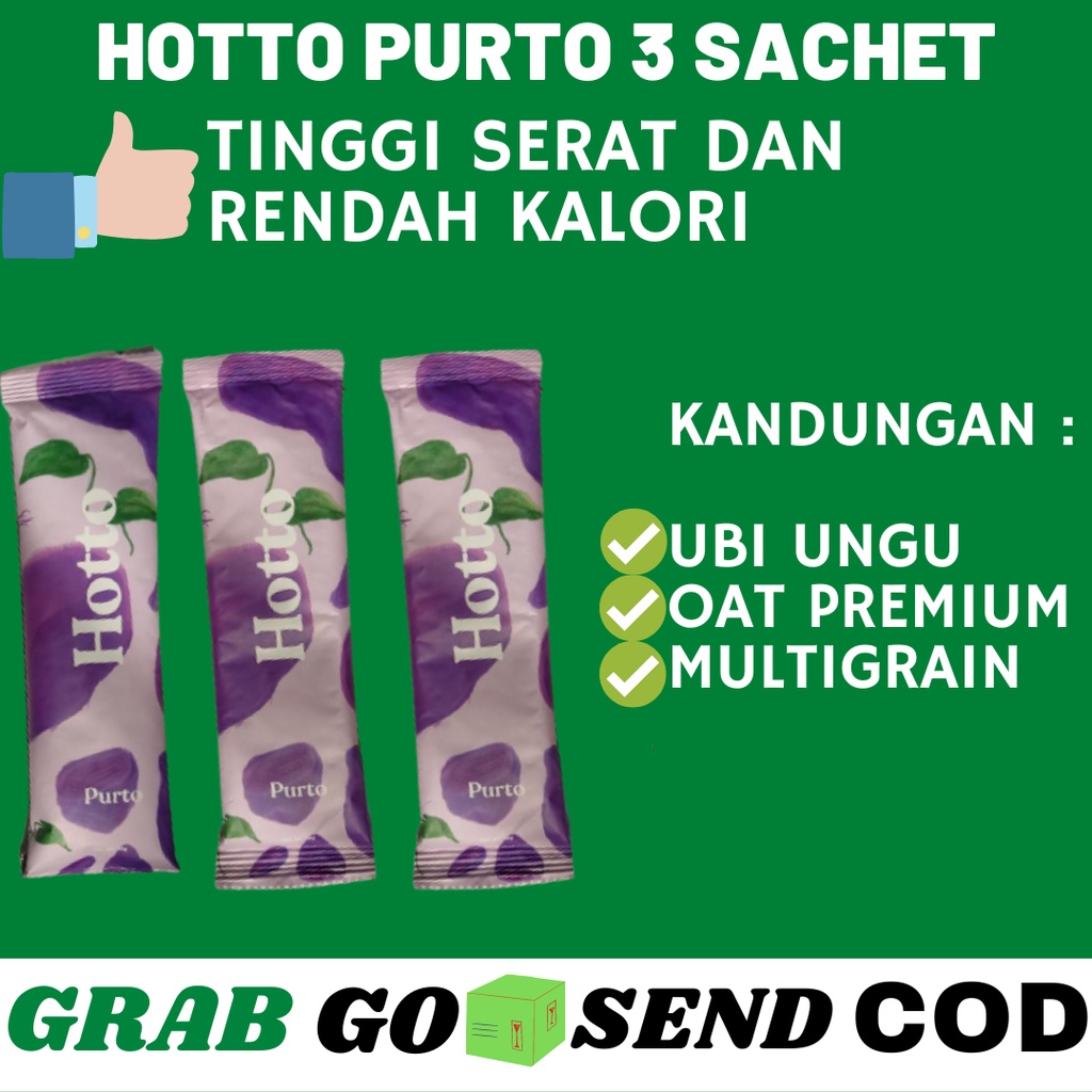 

Hotto Purto Multigrain Asli Original with Purple Potato Oat 3 Sachet