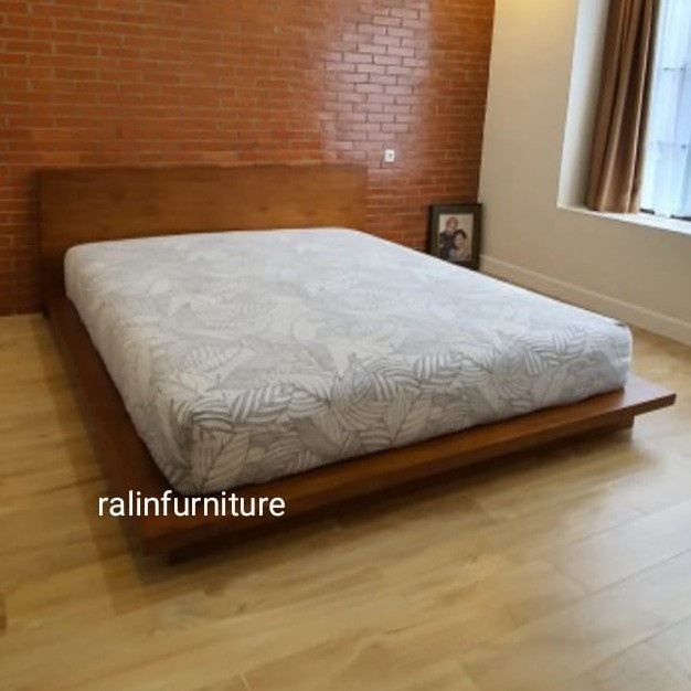 RF1 dipan tempat tidur, dipan, tempat tidur jati - 120x200