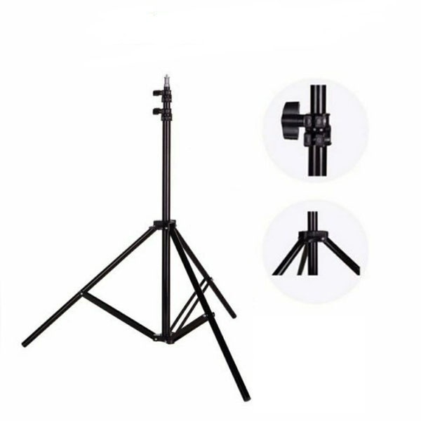 RING LIGHT LED 26 CM LAMPU MAKE UP + TRIPOD 2M / Lampu Rias Selfie 3 Mode MultiColor