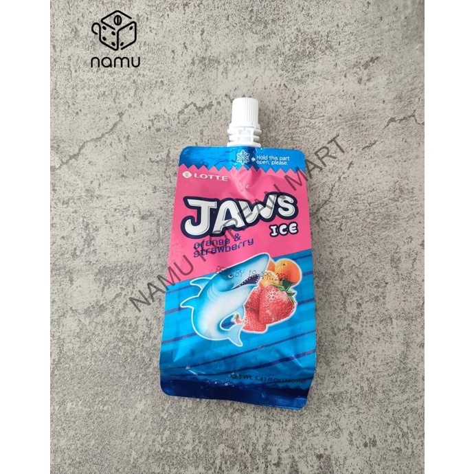 

*#*#*#] Lotte Jaws Ice 170ml - Es Krim Korea Rasa Orange & Strawberry