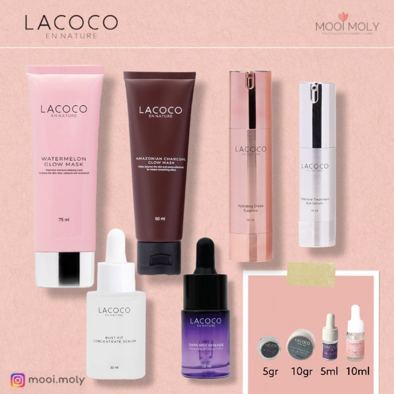 [Share In jar] LACOCO Watermelon Glow Mask | Dark Spot Essence | Hydrating Divine Essence