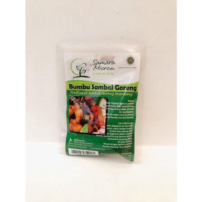 

Samara Micron Bumbu Sachet Bumbu Sambal Goreng