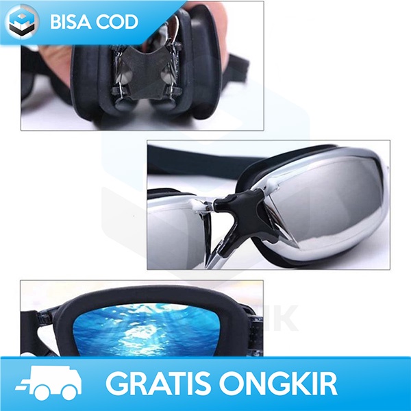 SWIMMING GOGGLES KACAMATA RENANG DEWASA DENGAN UV PROTECTION RH9200