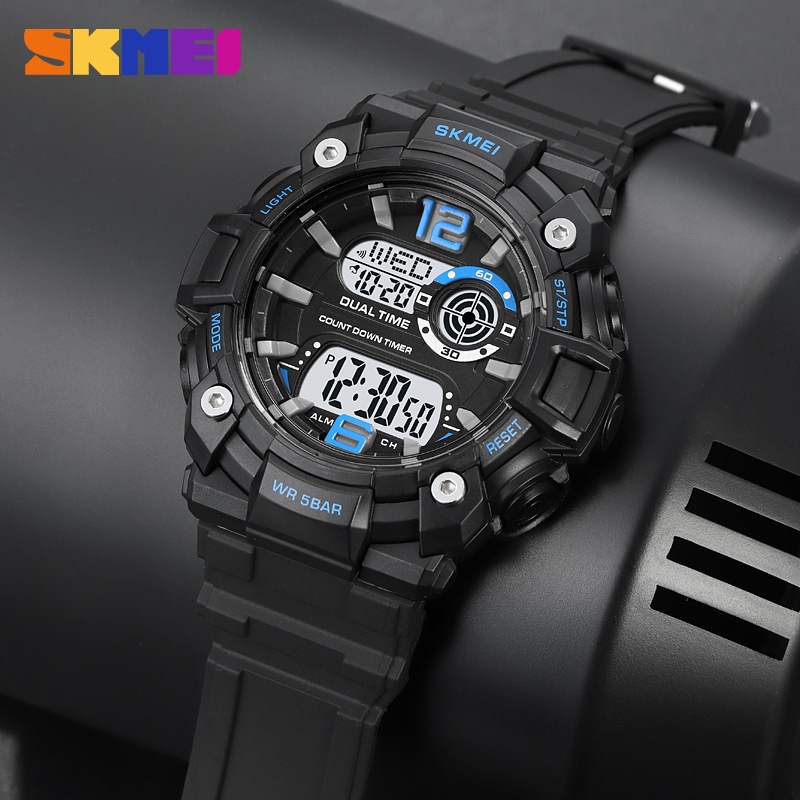 SKMEI 2018 Jam Tangan Pria Digital Anti Air 5 Bar WATCHKITE WKOS