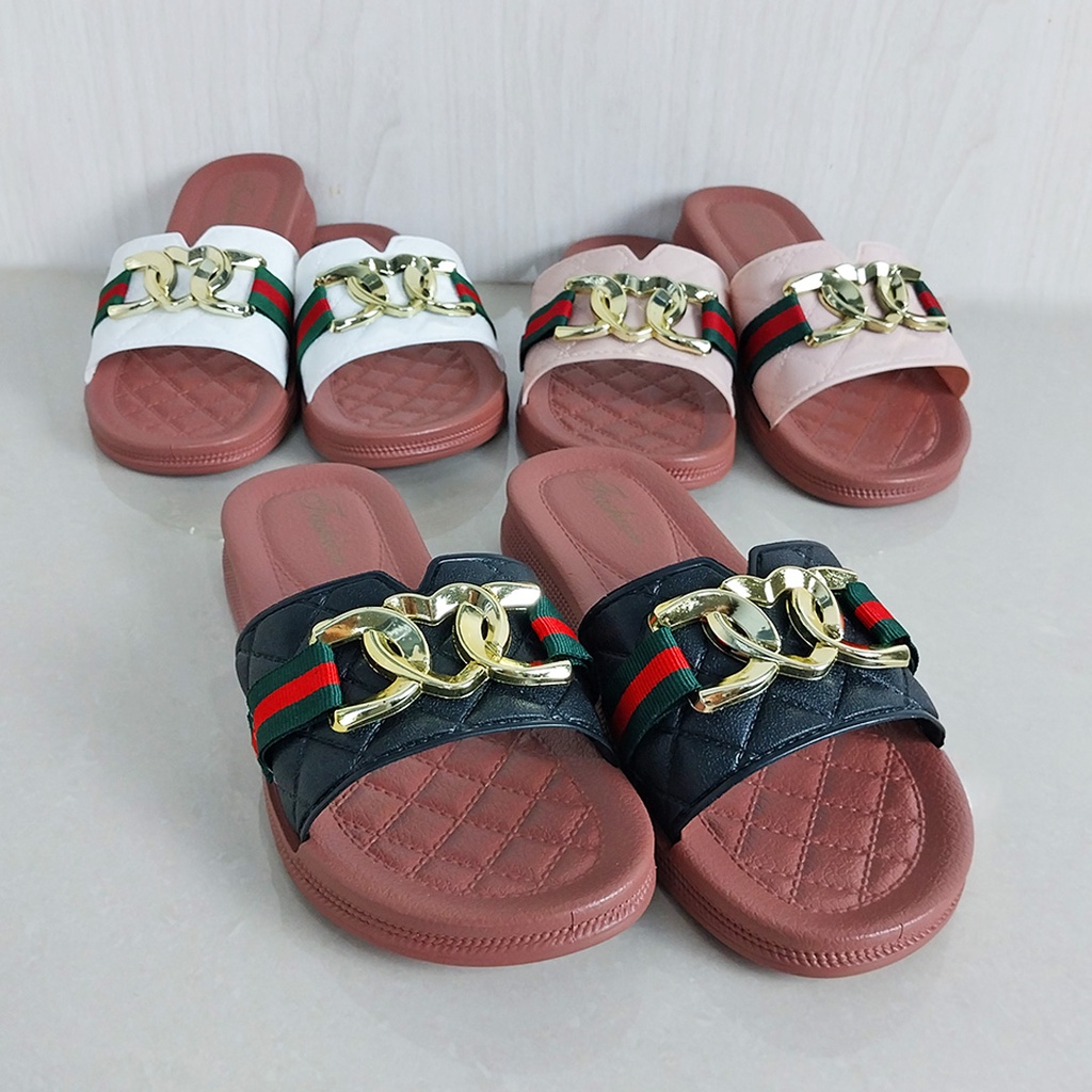 AND / COD / Sandal Flat Wanita Import / Sandal Selop Cewek Kekinian / Sandal Wanita Kasual SPT-50