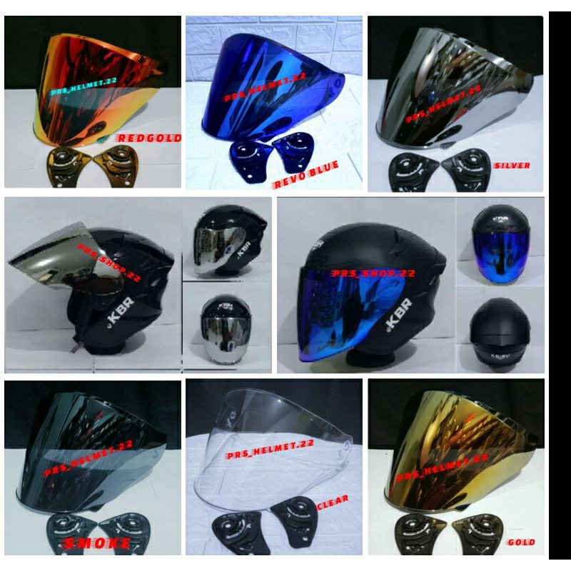 visor flat iridium helm KBR Kairo
