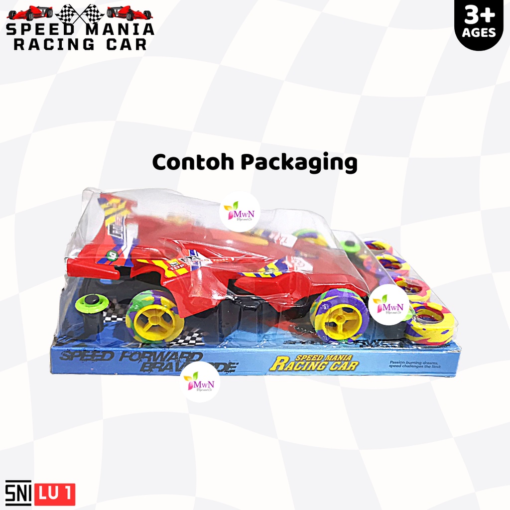 MWN Mainan Mobil Speed 4WD Mania Racing Car LU1