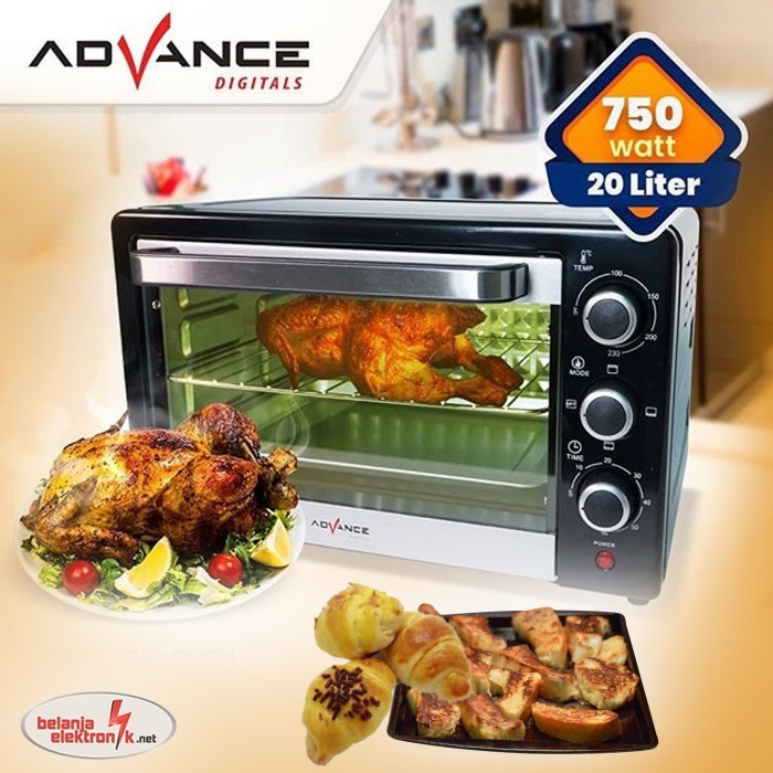 Oven listrik Advance AOV-300 AOV 300/ Oven kapasitas 20 Liter low watt ORIGINAL