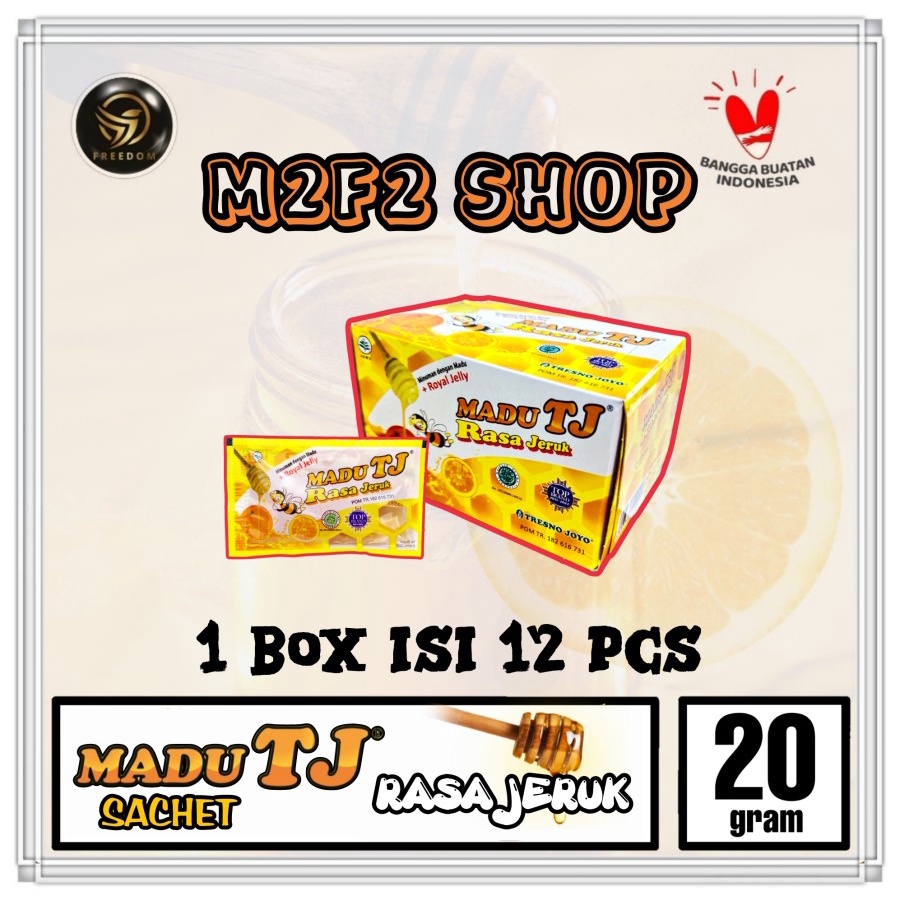 

Madu TJ Minuman Madu Asli Rasa Jeruk Sachet - 20 gr (Kemasan 1 Box)
