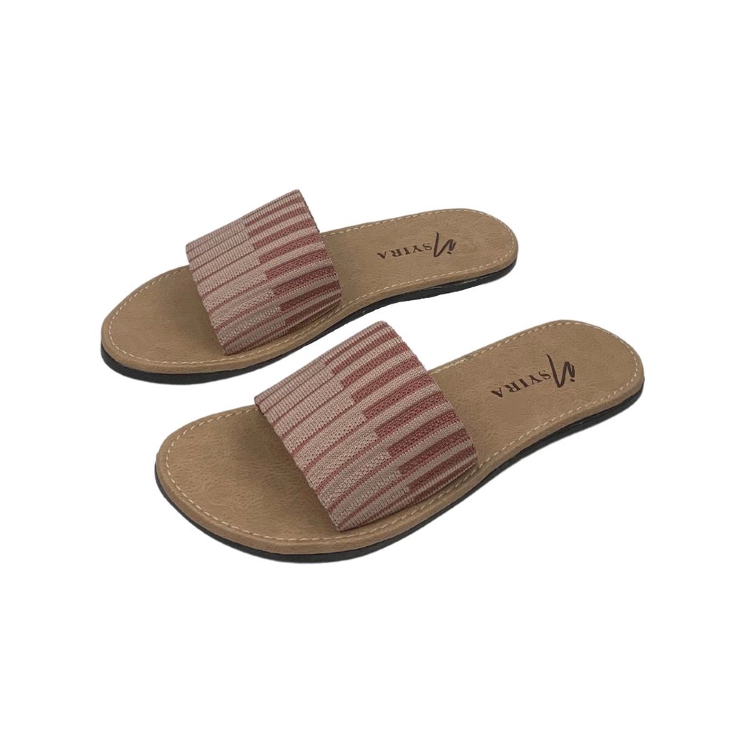 Insyira - Sandal Wanita Selop Larisa / Sandal Selop Wanita Non Slip / Sandal Rajut Import