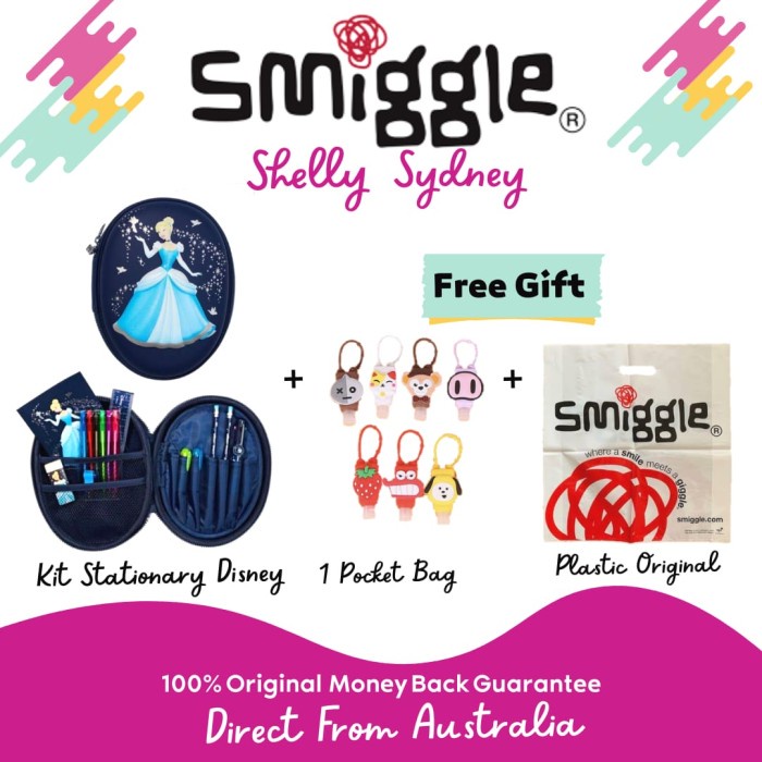 

Smiggle Kit Hardtop Princes - Smiggle disney Stationary