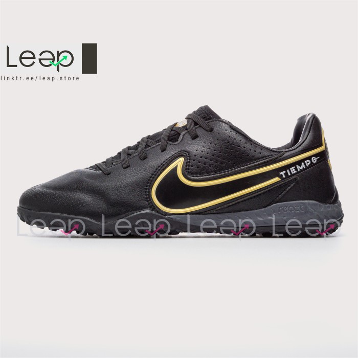 {MentariStore} Sepatu Futsal Nike TIempo Legend 9 Pro TF Black Pack - 39 Diskon
