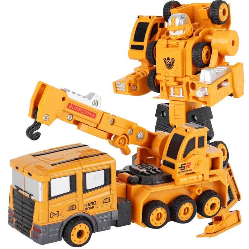 SAN YOU TOYS Mainan Mobil Robot Action Figure Car   Bisa Berubah Transformer Robot - 6078A