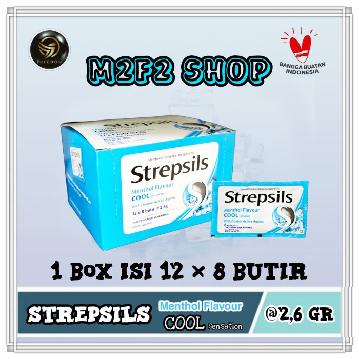 

Ready[bisa Cod] Permen Strepsils Lozenges Cool Menthol | Biru - 249,6 gr (Harga Box)