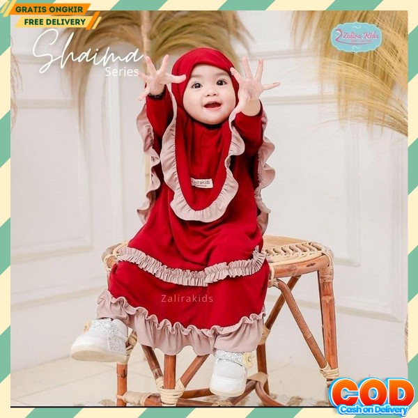 Gamis Anak Perempuan Terbaru Satu Set Jilbab Baju Kekinian Hijab Games Tanggung Murah Lebaran 2023 I