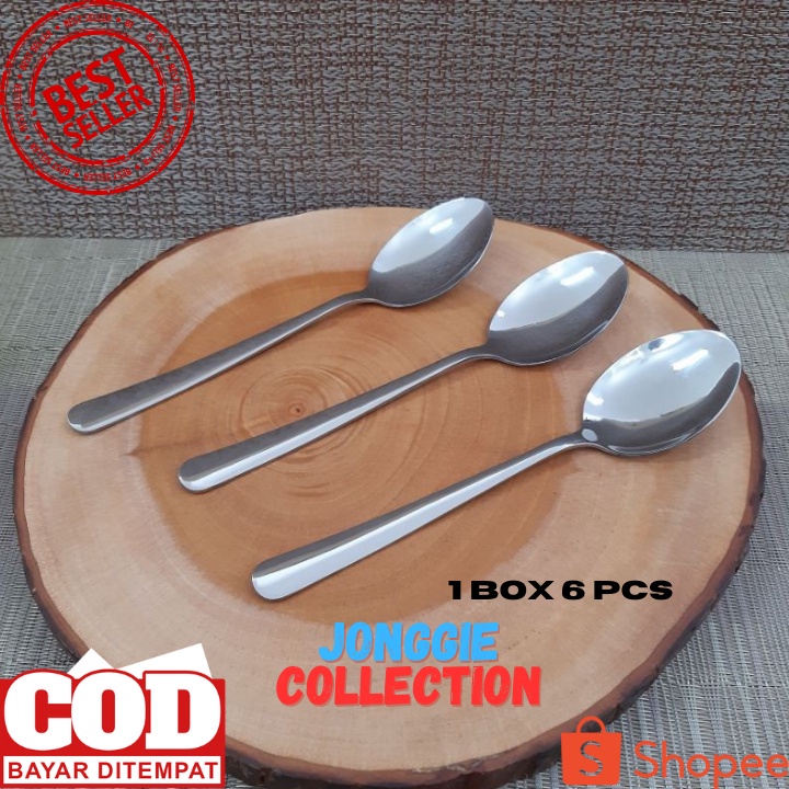 SENDOK MAKAN NEW PARIS / DESSERT SPOON Sendok dan Garpu 1 Set 12 pcs Masing Masing  6 PCS Bisa COD