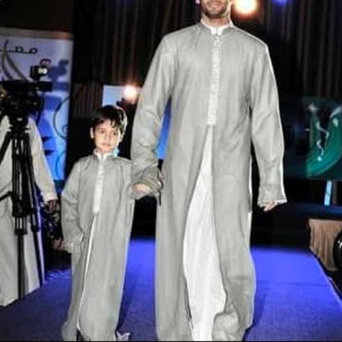 jubah luaran luar anak muslim