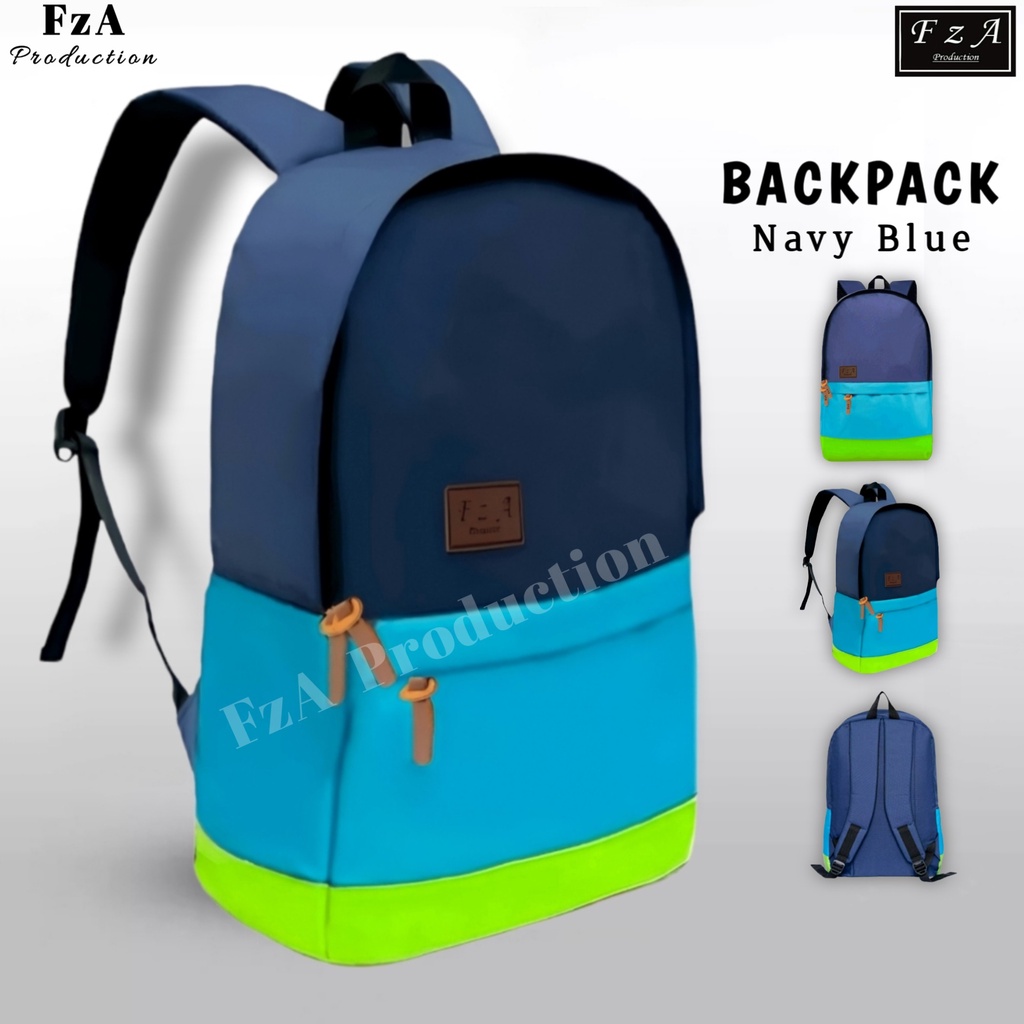 FzA Official - Tas Ransel Distro Casual Pria Wanita / Tas Ransel Laptop Backpack Sekolah Kuliah Distro Original Tas Punggung Laptop