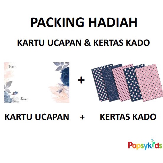 Popsykids Gift Packs Packing Kado dan Kartu Ucapan