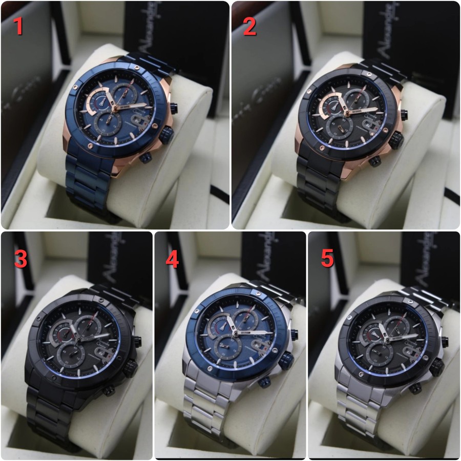 JAM TANGAN PRIA ALEXANDRE CHRISTIE AC 6631 AC6631 STAINLESS ORIGINAL
