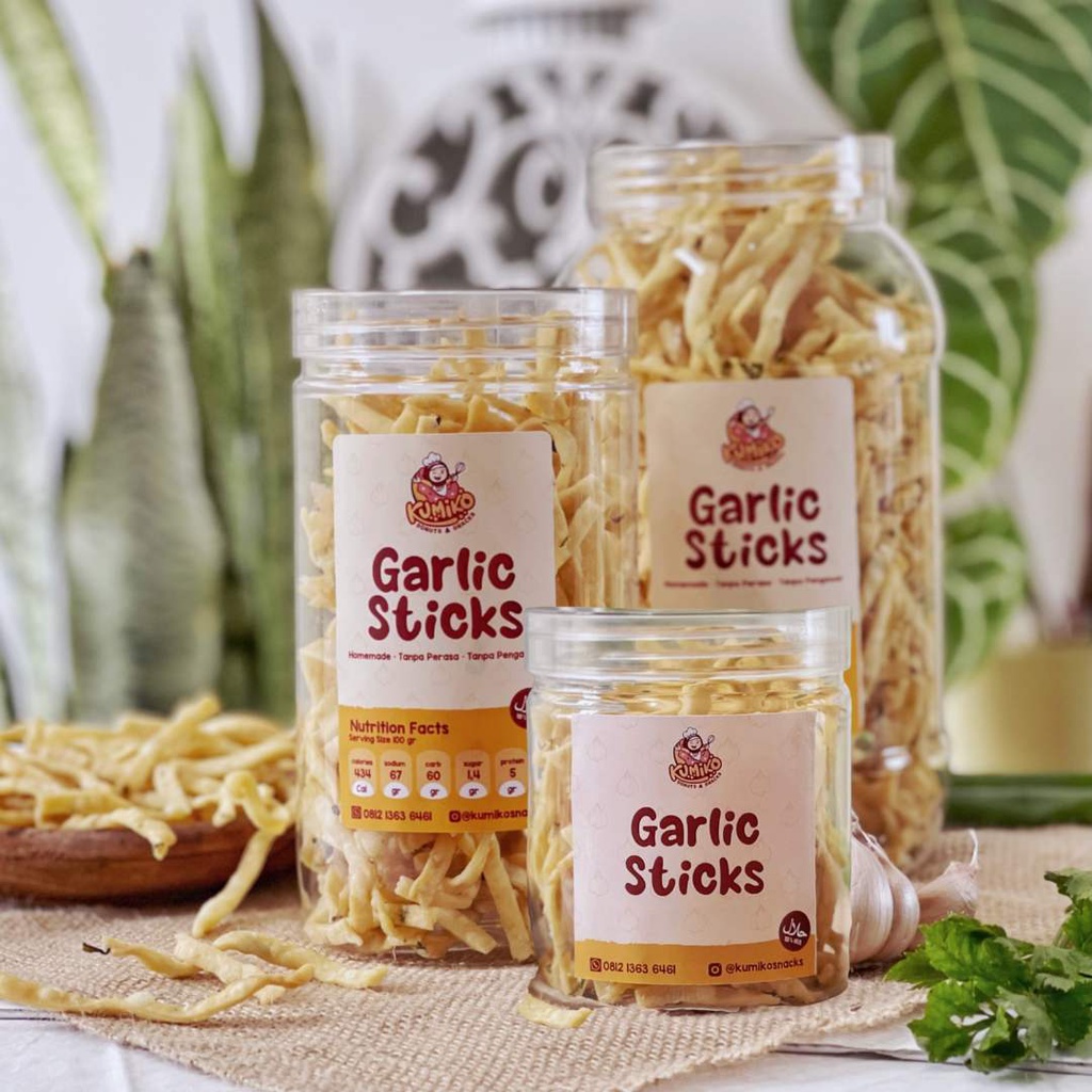 

Garlic Sticks Stik Bawang Kumiko Snacks LEBARAN HAMPERS MURAH