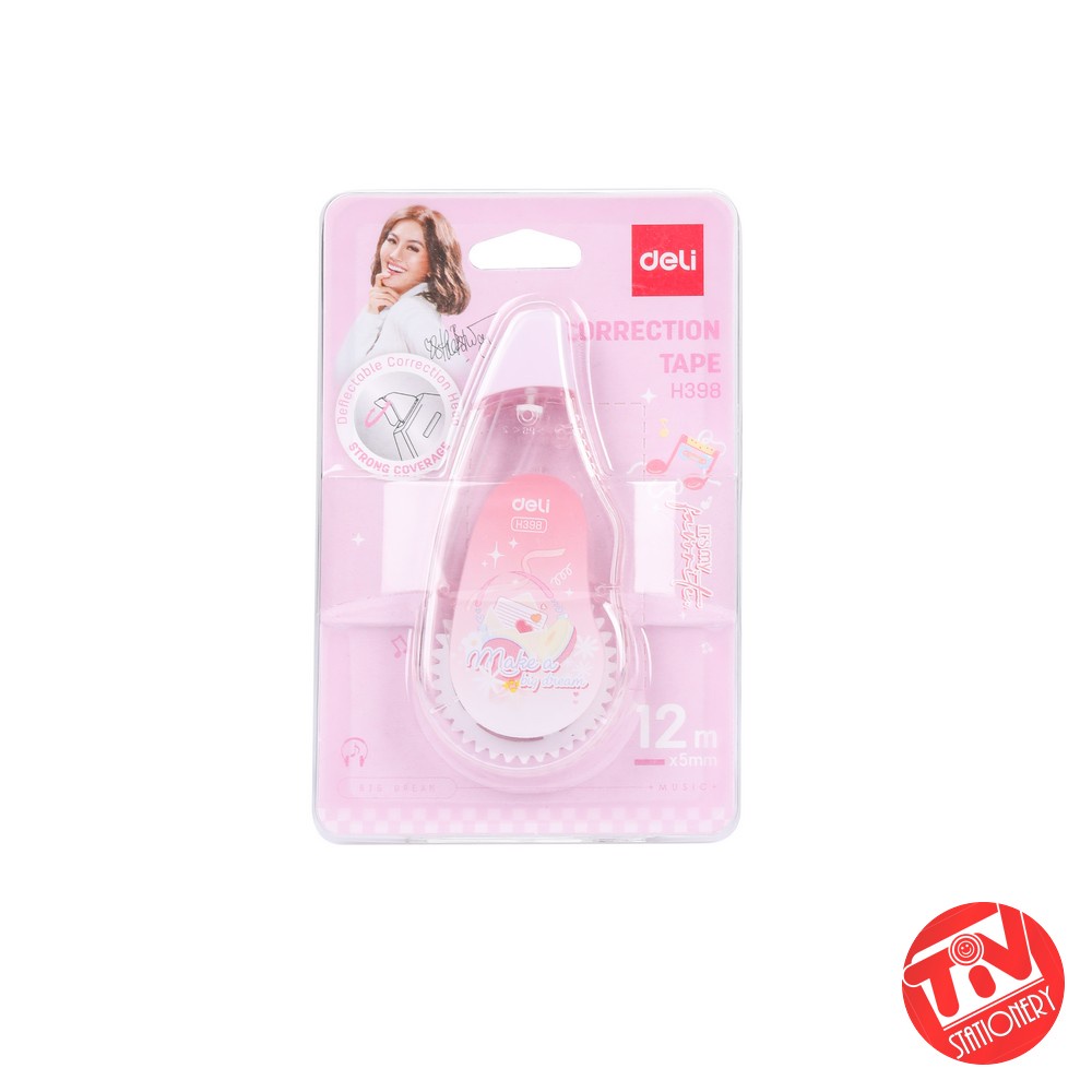

[DELI X AGNEZ MO] Deli Correction Tape / Pita Koreksi 12 Meter Tidak Mudah Putus