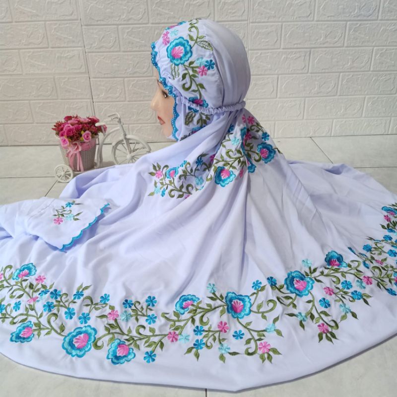 Mukena terusan katun micro jumbo