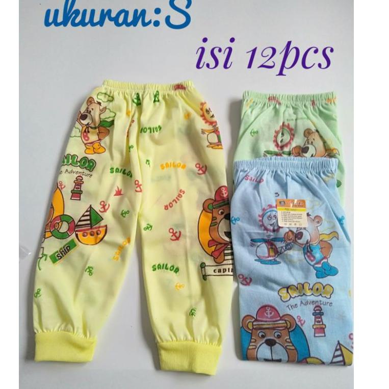 murah 1 LUSIN celana panjang bayi ukuran S-XL belkang