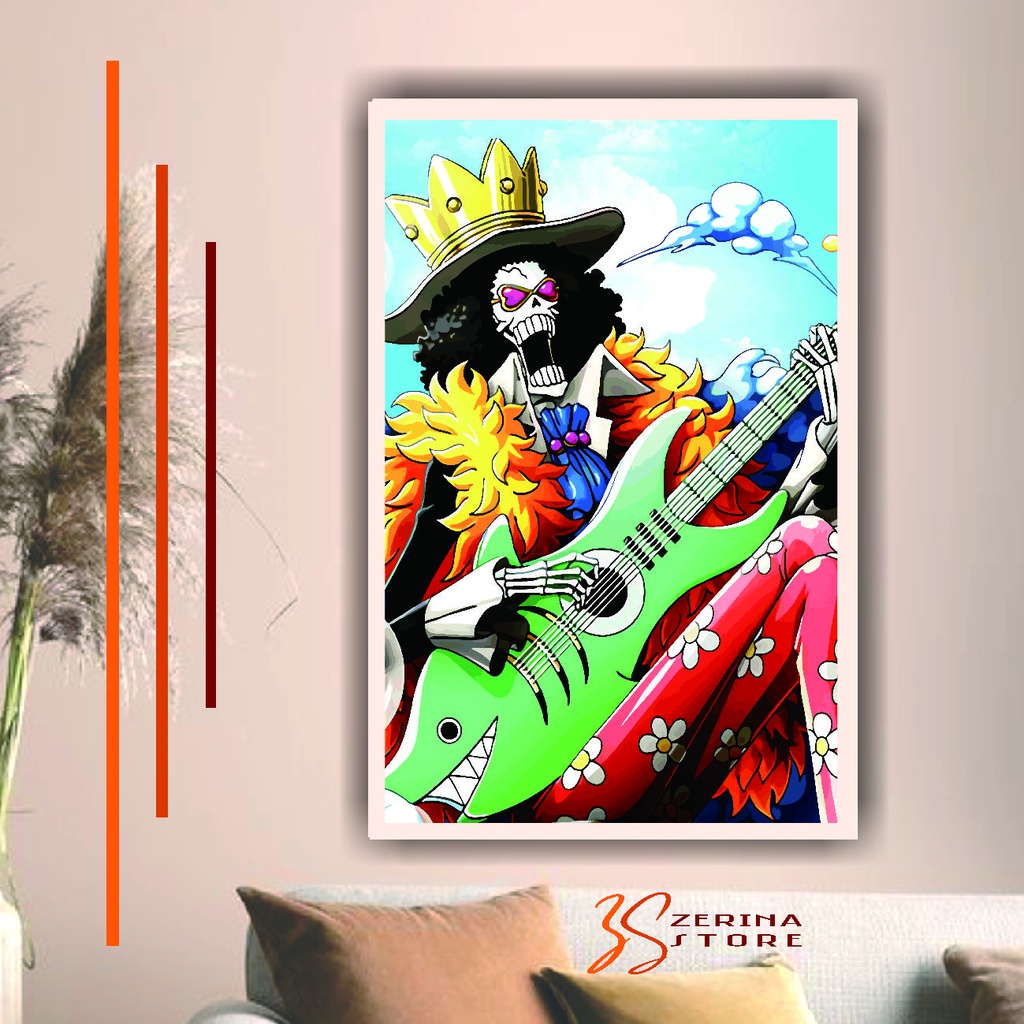 HIASAN DINDING KAYU WALL DECOR BROOK ONE PIECE ANIME