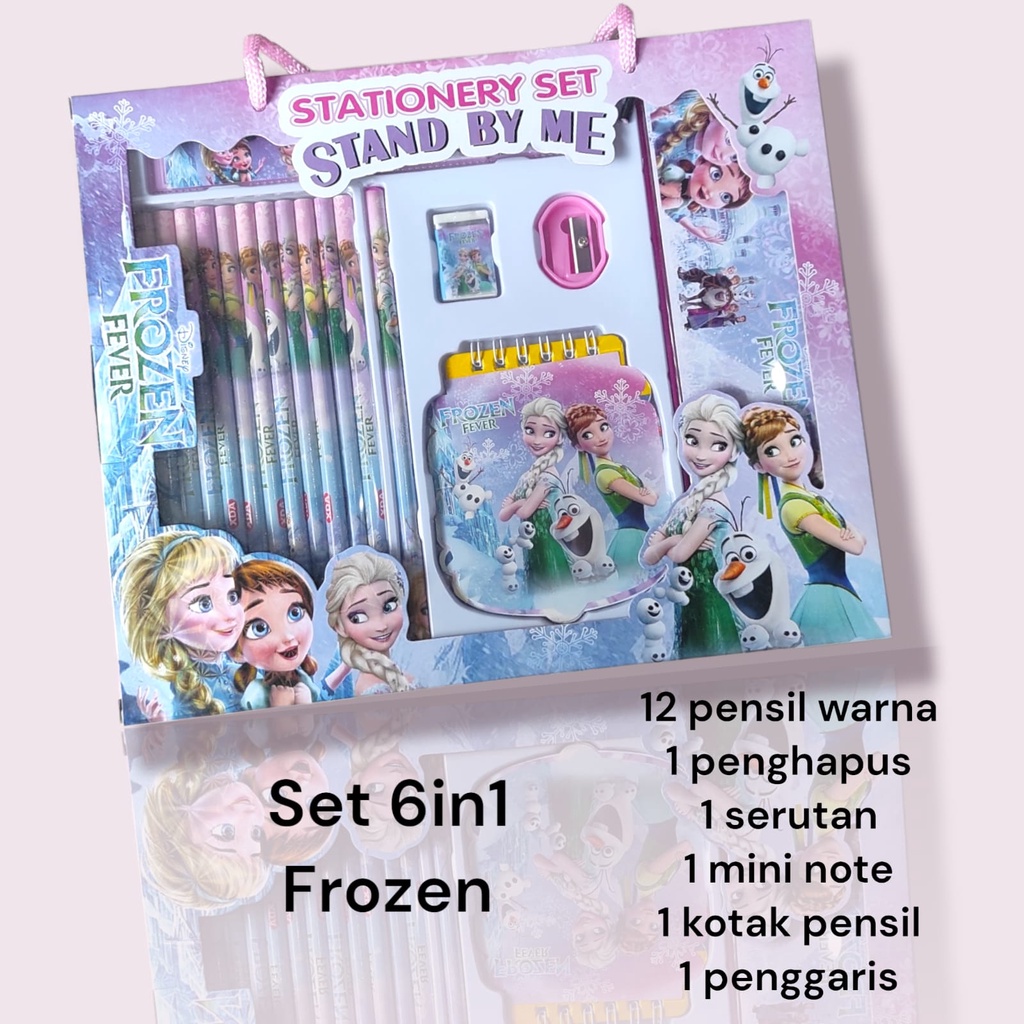 

GEM- 6in1 SET PENSIL | SET ALAT TULIS SEKOLAH | SET PENSIL FROZEN | SET PENSIL CARS SPIDERMAN | PENSIL SET | KADO ANAK | KADO ULANG TAHUN | SET PENCIL CAS