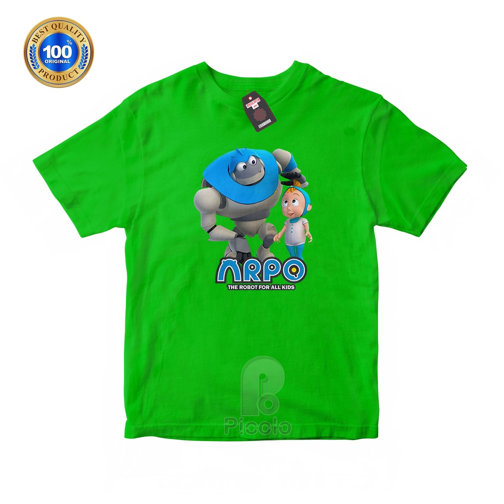 (FREE NAMA) BAJU KAOS ATASAN ANAK MOTIF KARTUN ARPO THE ROBBOTS FOR ALL KIDS UNISEX Bahan COTTUN