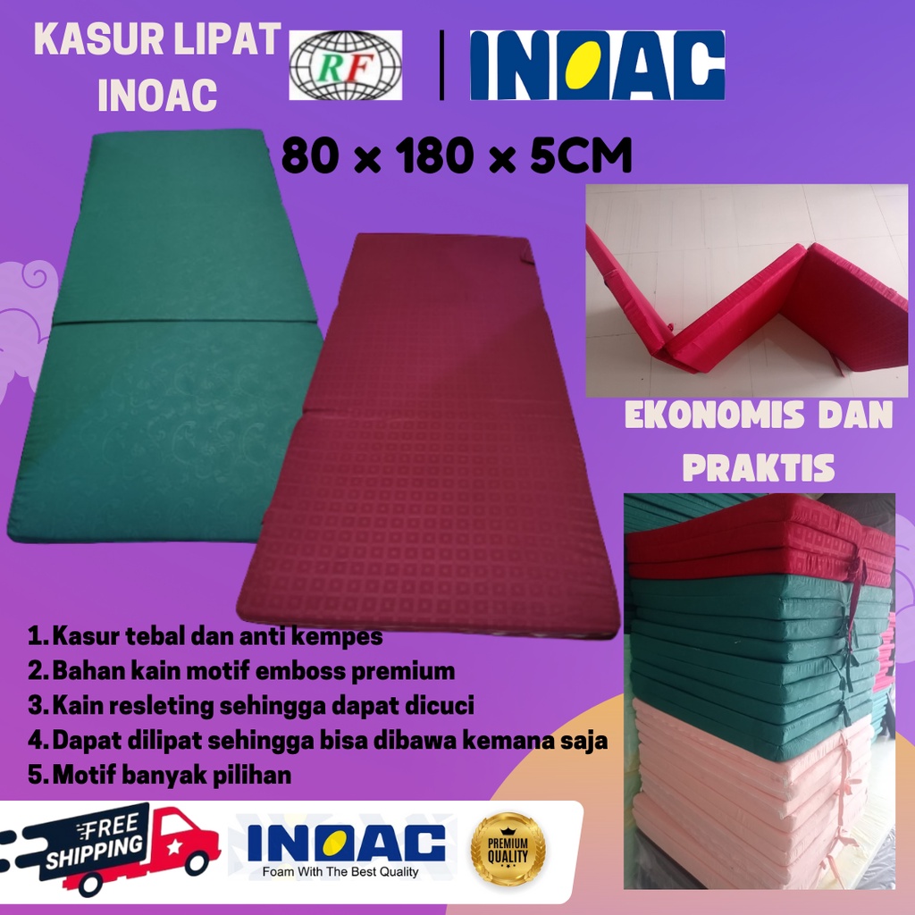 Kasur Lipat Lantai 5 cm x 80 cm x 180 cm Kasur Lantai