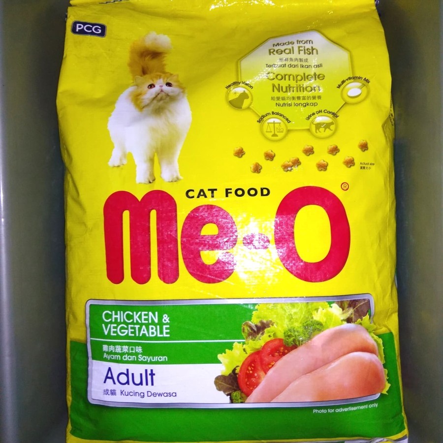 Me-o Meo Adult Chiken Vegetable 7kg Dry Food Makanan Kucing TERMURAH GOJEK