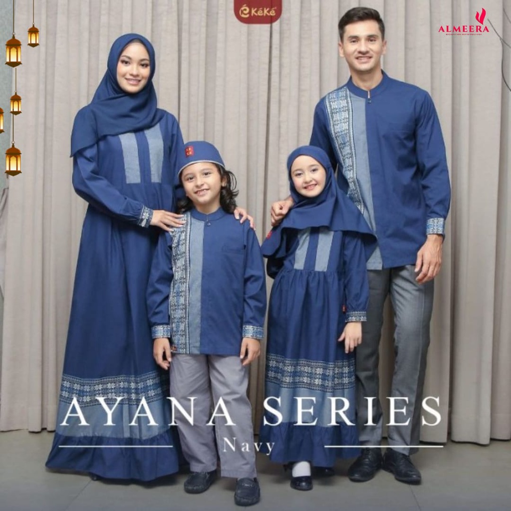 Sarimbit Terbaru Keke Ayana Series SRK 2119 Navy