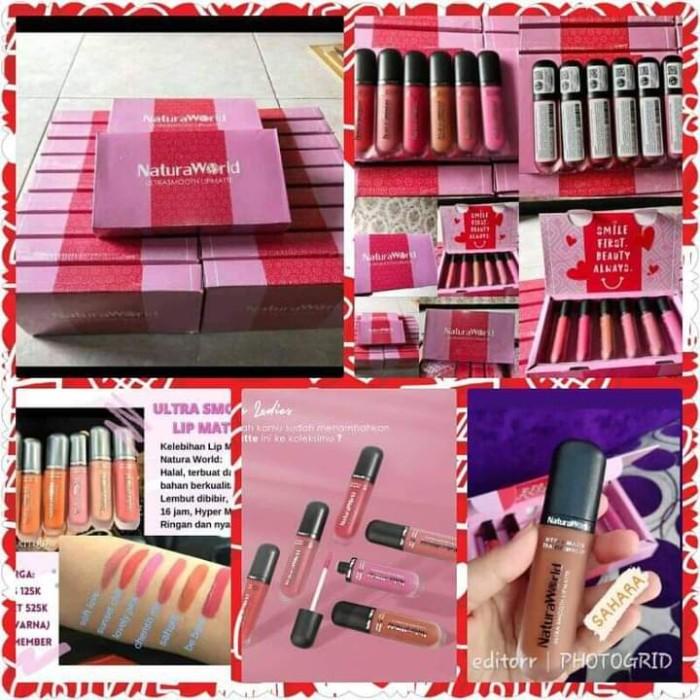 SATU PAKET LIPSTIK NATURA WORLD ORI
