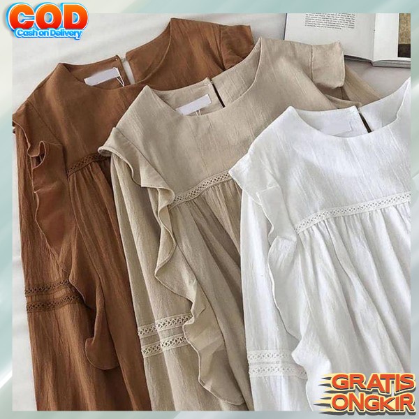 Atasan Cewek Import Premium Bloues Remaja Import Buls Waita Hangout Atasn Kameja Wania Buju Krmeja K