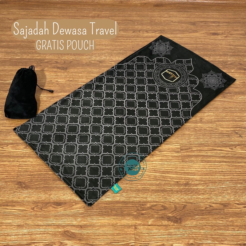 Bizzarpillow Sajadah Dewasa Travel Gratis Pouch | Souvenir | Hadiah BZ244