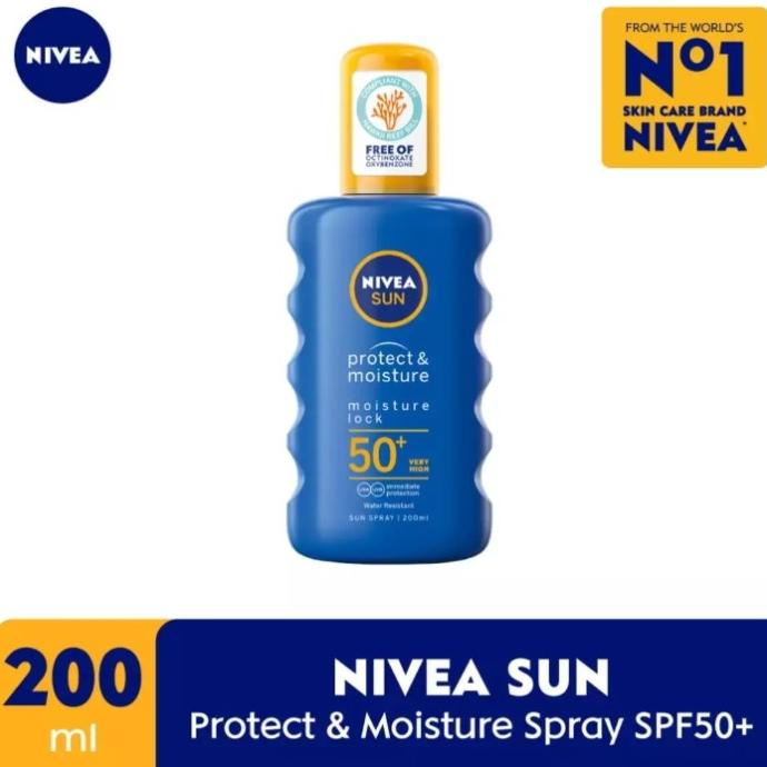 Nivea Sun Protect & Moisture Sun Spray Sunblock Sunscreen SPF 50 200ml