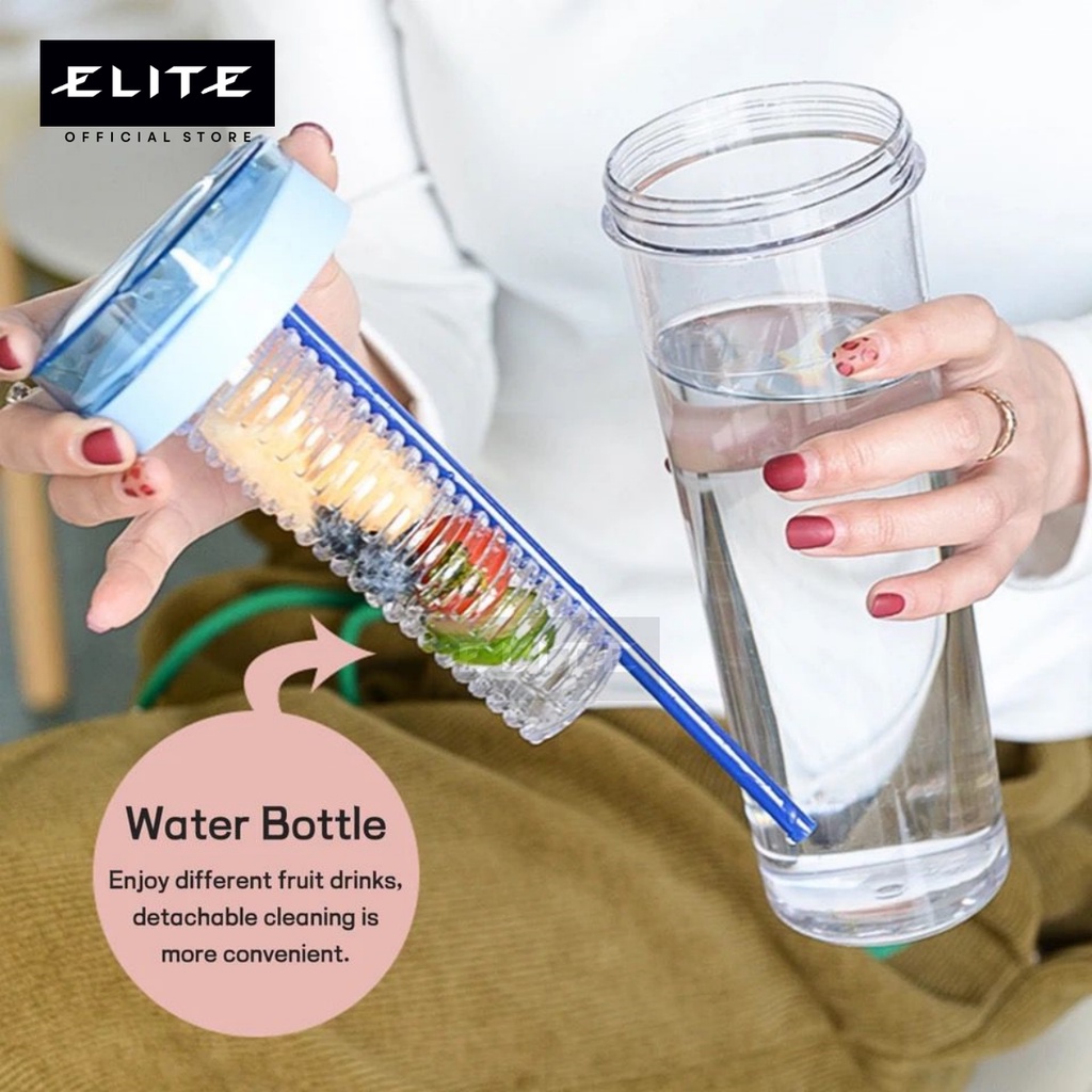 ELITE Botol Minum Infused 700ml / FREE BUBBLE WRAP Botol Minum Sedotan / Botol Sedotan Infused / Tumblr Cup Infusedodel Lipat Botol Minum Sedotan Lipat Botol Minum Infused