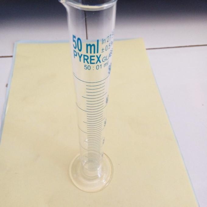 GELAS UKUR KACA 50ML l GELAS UKUR RRC l ALAT UKUR CAIRAN l PYREX LOKAL lge04