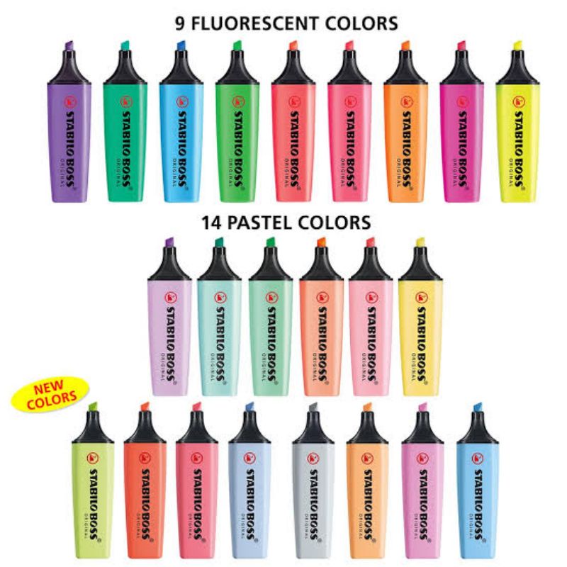 

Stabilo boss highlighter textmarker schwan penanda teks