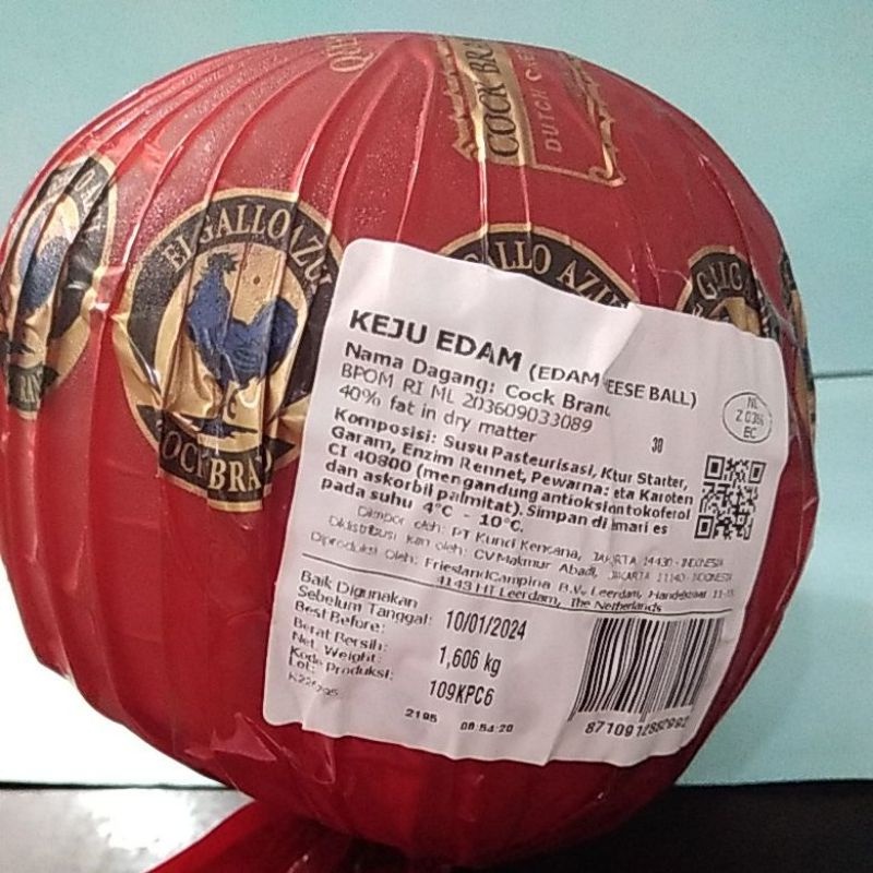 

KEJU EDAM/KEJU BOLA REPACK 500 gr