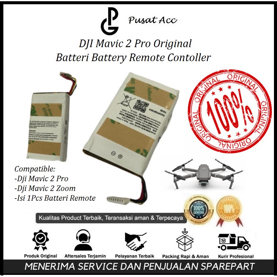 PROMO DJI Mavic 2 Pro Batteri Battery Remote Controller Original for Mavic 2 Battere Remot