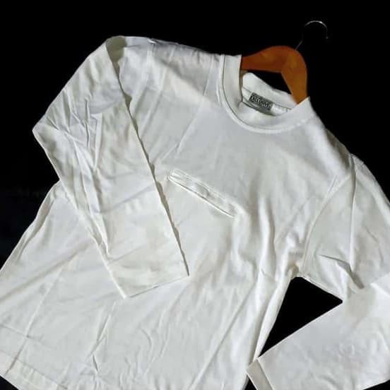 Perlengkapan Haji - Kaos Dalaman Haji/Umroh Pria Lengan Panjang - Kaos Dalaman Haji Lengan panjang E