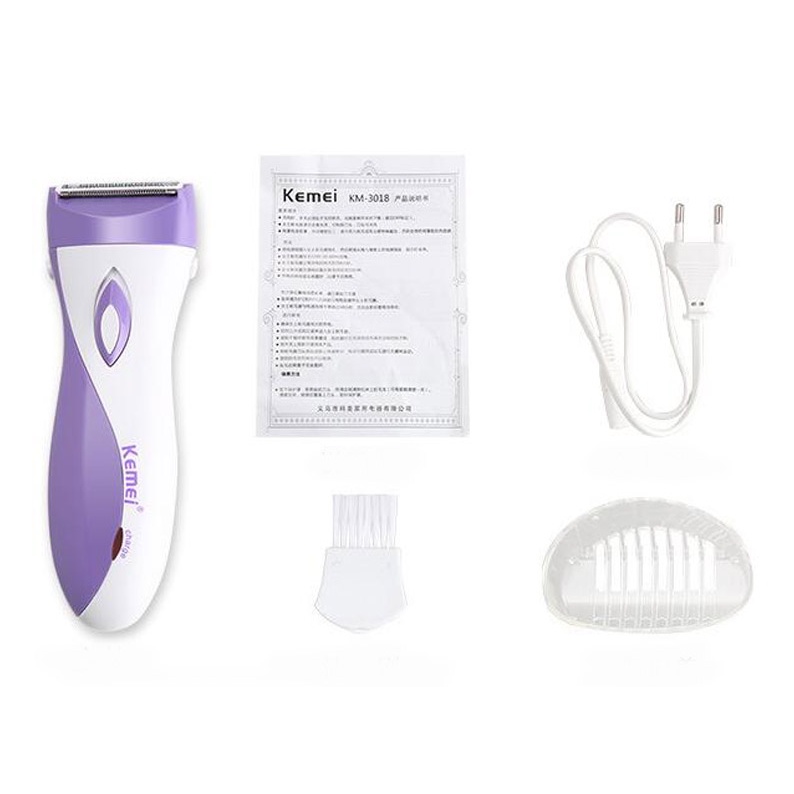 Kemei Women Shave Wool Device Knife Electric Shaver Wool Epilator Shaving Lady's Shaver Female Care KM-3018