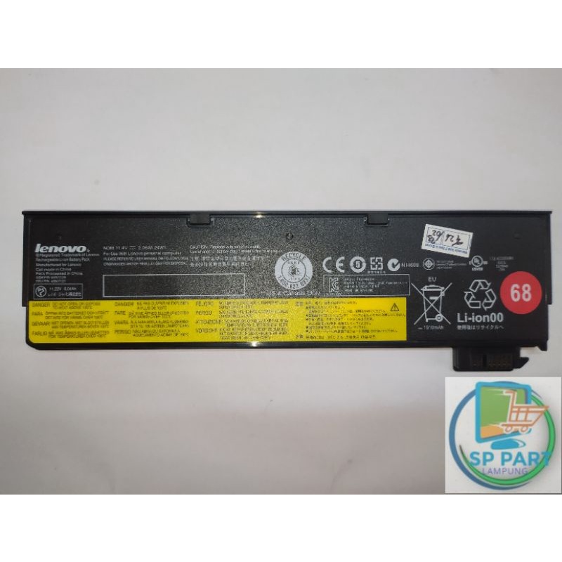 Baterai Lenovo Thinkpad ORIGINAL X240 X250 X260 X270 3 Cell Slim