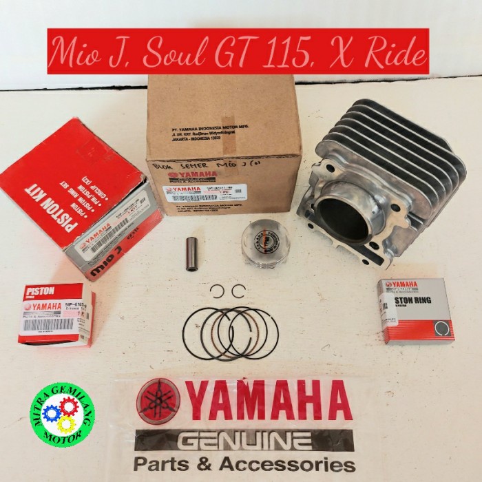 BLOK SEHER + PISTON KIT YAMAHA MIO J - MIO GT - SOUL GT - FINO FI ASLI