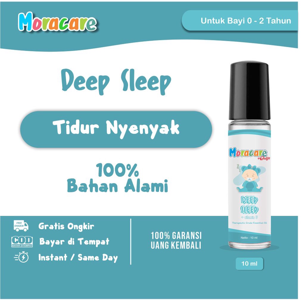 Membantu Tidur Bayi Lebih Nyaman Moracare Essential Oil Deep Sleep Baby Roll On 10 ml