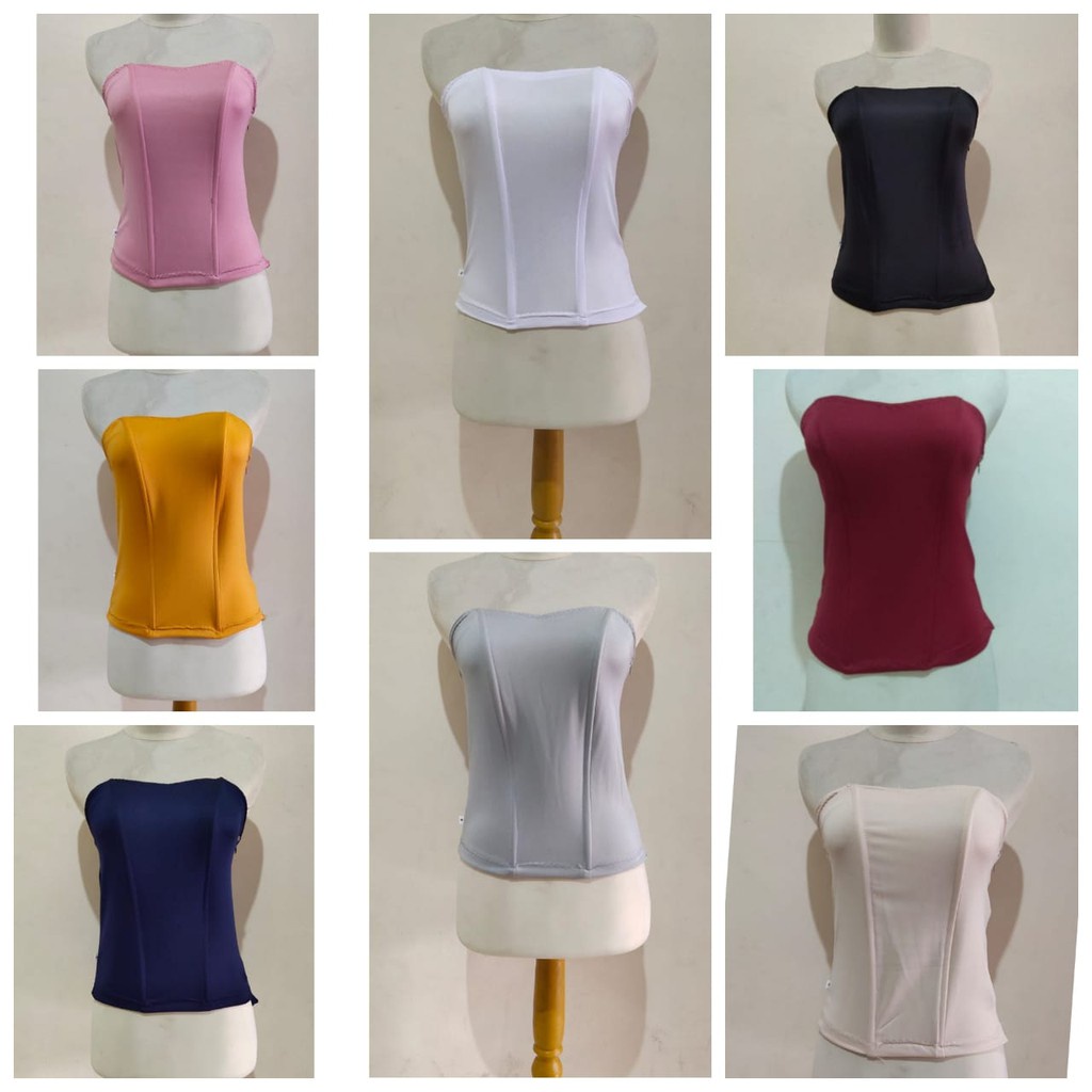 Longtorso Kaos Wanita/Bustier Longtorso Kaos Daleman Kebaya Bustier Kebaya Kemben Longtorso Daleman Warna Hitam